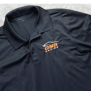 GMS Racing‎ NASCAR Polo Shirt L Craftsman Truck Series ARCA Menards Series Black